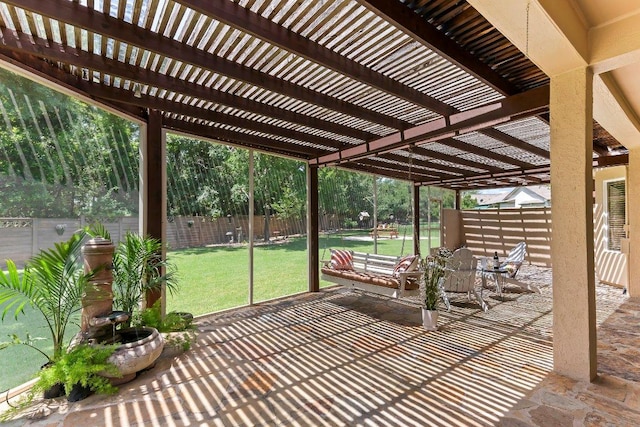 103 Winecup Way, Georgetown, TX 78633 - view of patio featuring a pergola