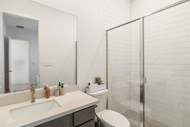 2905 Canto Trce, Leander, TX 78641 - full bath with vanity, a stall shower, and toilet