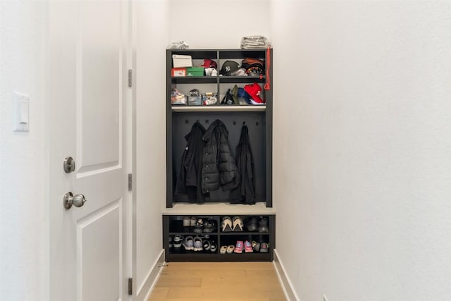 2905 Canto Trce, Leander, TX 78641 - mudroom with light wood-type flooring and baseboards