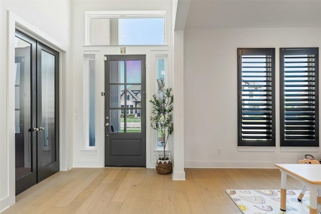 2905 Canto Trce, Leander, TX 78641 - entryway with hardwood / wood-style flooring and baseboards