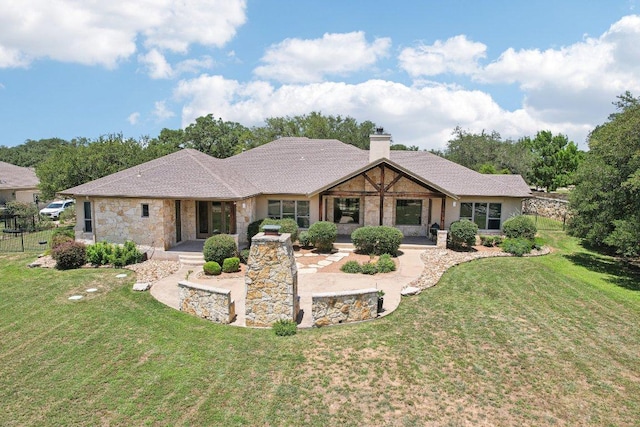 101 Aldea St, Georgetown, TX 78633 - view of front facade with a chimney