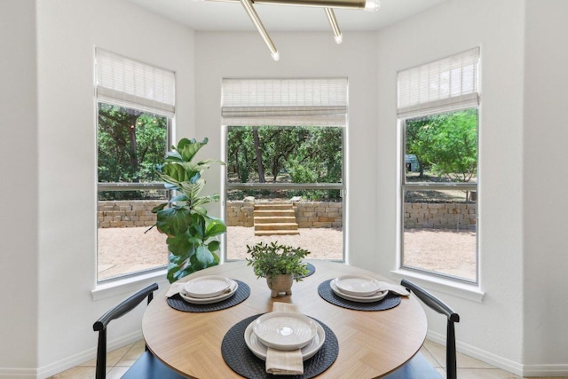 400 Goodnight Trl, Dripping Springs, TX 78620 - dining room with baseboards and tile patterned floors