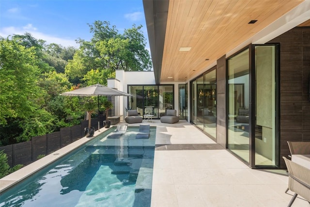 1115 Gillespie Pl, Austin, TX 78704 - view of swimming pool featuring a patio area