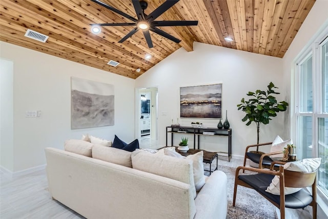 5403 Village Ln, Austin, TX 78744 - living area featuring baseboards, wooden ceiling, a ceiling fan, and recessed lighting