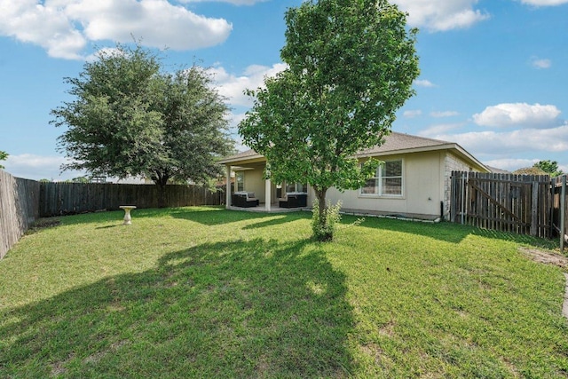 6015 Lone Star Ct, Hutto, TX 78634 - view of yard with a patio area