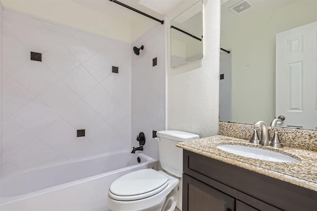11619 Birchbark Trl, Austin, TX 78750 - full bath featuring toilet, vanity, and washtub / shower combination