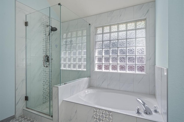 15617 Staffordshire Ln, Austin, TX 78717 - full bathroom with a bath and a stall shower