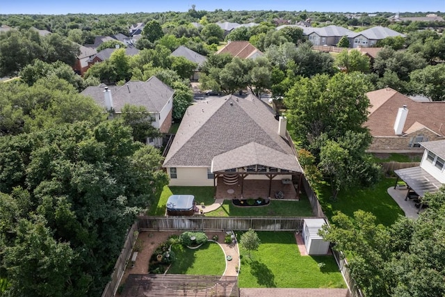 15617 Staffordshire Ln, Austin, TX 78717 - aerial perspective of suburban area