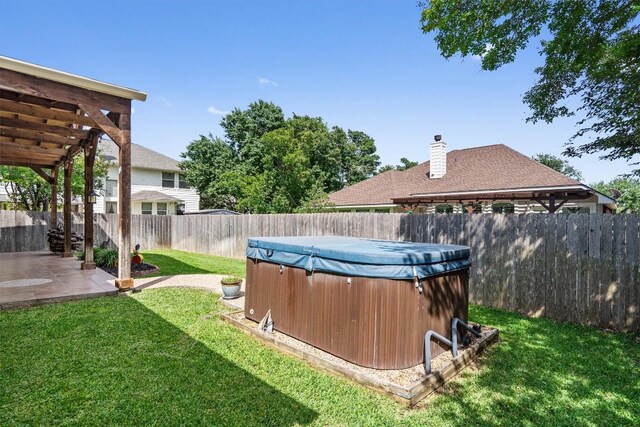 15617 Staffordshire Ln, Austin, TX 78717 - view of yard with a hot tub and a patio