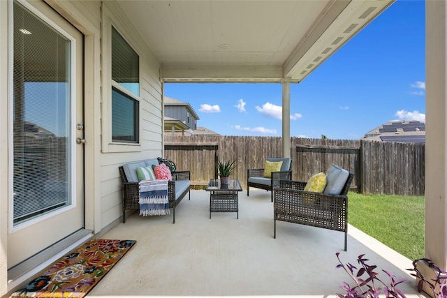 212 Canis St, Georgetown, TX 78628 - view of patio with an outdoor living space