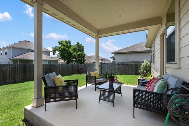 212 Canis St, Georgetown, TX 78628 - view of patio / terrace with an outdoor hangout area