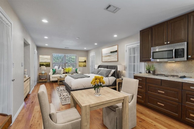 17505 E Darleen Dr, Leander, TX 78641 - bedroom featuring recessed lighting and light wood finished floors