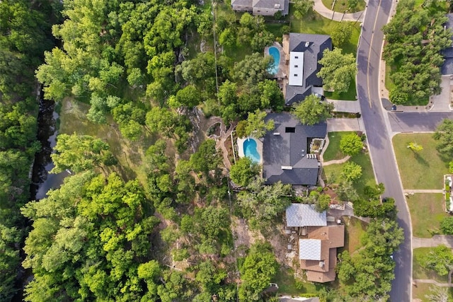 2924 Gabriel View Dr, Georgetown, TX 78628 - aerial overview of property's location with a pool area