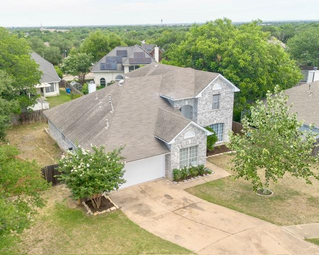 1406 Apache Cv, Pflugerville, TX 78660 - aerial view of property and surrounding area