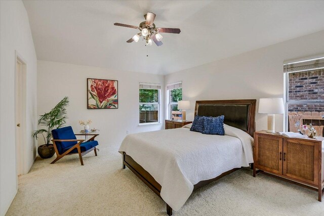 10902 Sierra Oaks, Austin, TX 78759 - bedroom with light carpet and a ceiling fan