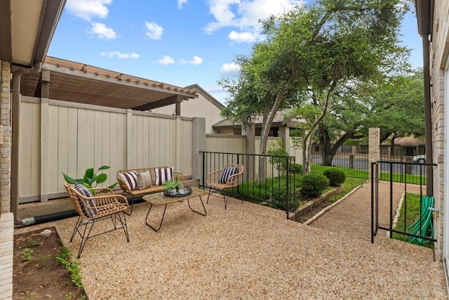 8126 Greenslope Dr, Austin, TX 78759 - view of patio featuring outdoor lounge area