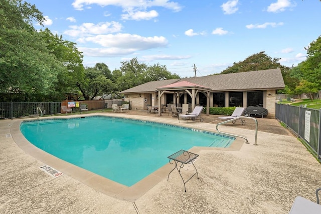 8126 Greenslope Dr, Austin, TX 78759 - community pool featuring a gazebo and a patio