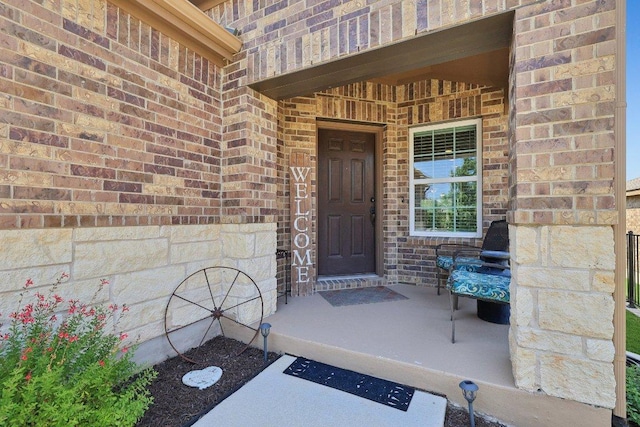709 Kitty Hawk Rd, Georgetown, TX 78633 - entrance to property with brick siding and covered porch