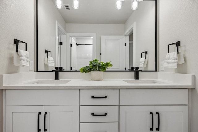 2 Basswood Cir, Wimberley, TX 78676 - bathroom with double vanity and a shower