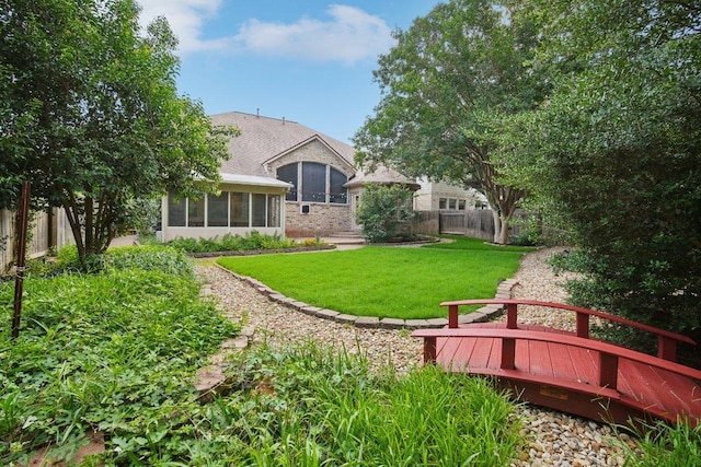 5616 Gorham Glen Ln, Austin, TX 78739 - back of house featuring a sunroom
