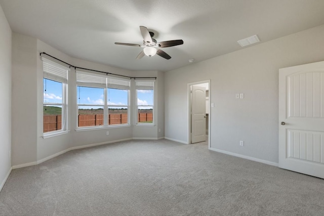 854 Pumpkin Rdg, New Braunfels, TX 78130 - unfurnished bedroom featuring carpet flooring, baseboards, and ceiling fan