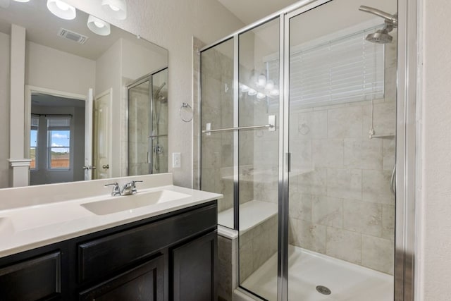 854 Pumpkin Rdg, New Braunfels, TX 78130 - full bathroom featuring vanity and a shower stall