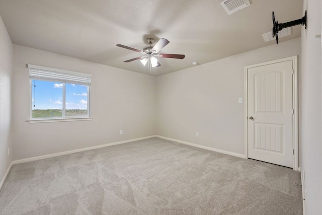 854 Pumpkin Rdg, New Braunfels, TX 78130 - carpeted spare room featuring baseboards and a ceiling fan