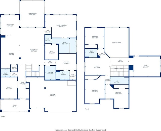 16825 Roselin Dr, Austin, TX 78738 - floor plan / room layout