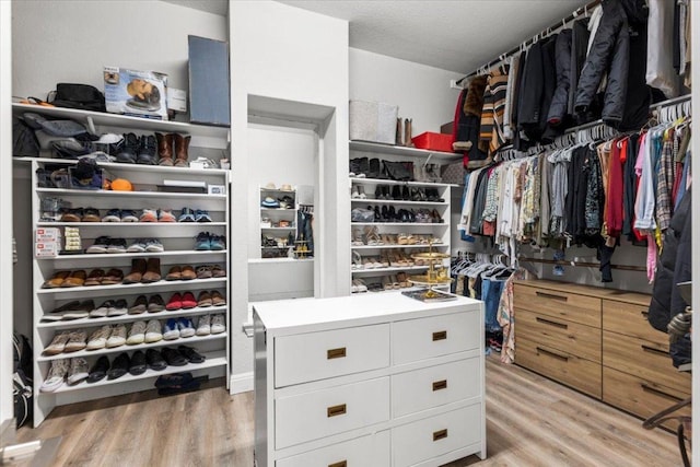 1504 Saddlespur Ln, Leander, TX 78641 - spacious closet with light wood-type flooring