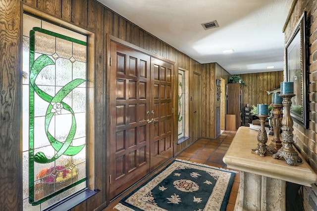 2804 Rock Way, Austin, TX 78746 - foyer featuring wooden walls