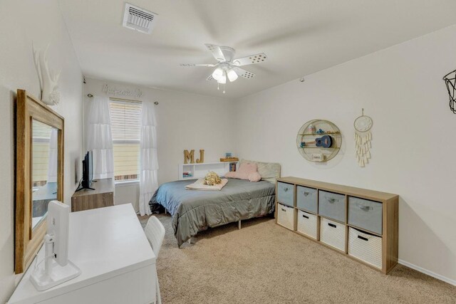 116 Bufflehead, Leander, TX 78641 - bedroom with carpet and ceiling fan
