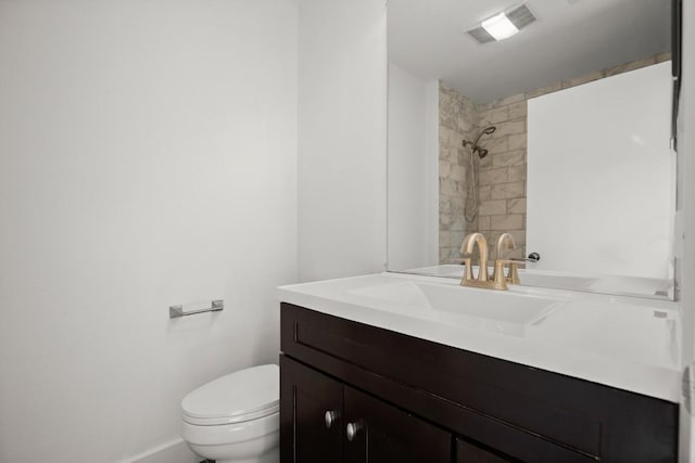 5706 Cherry Park, Austin, TX 78745 - full bath with vanity, toilet, baseboards, and a shower