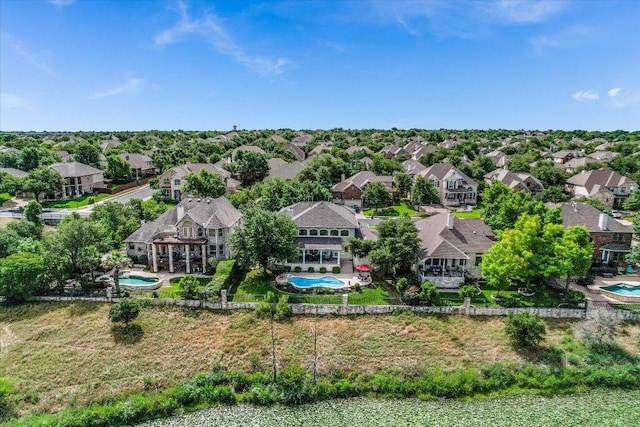 10524 Roy Butler Dr, Austin, TX 78717 - aerial view of residential area featuring a pool