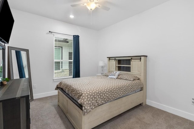 123 Zacate St, Elgin, TX 78621 - carpeted bedroom featuring baseboards and ceiling fan