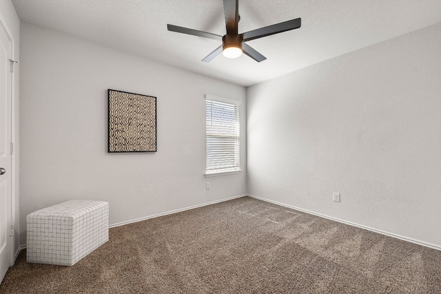 107 Nathaniel Dr, Taylor, TX 76574 - empty room with carpet, a ceiling fan, and baseboards