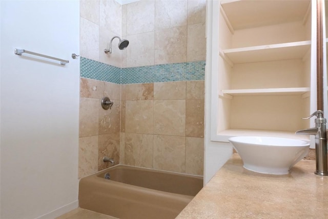 808 Vanguard St, Austin, TX 78734 - bathroom featuring washtub / shower combination