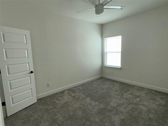 245 Darley Oak Dr, Dripping Springs, TX 78620 - spare room featuring a ceiling fan, baseboards, and carpet floors
