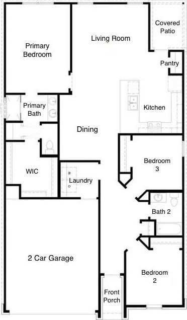 2721 Bridekirk Dr, Round Rock, TX 78664 - floor plan / room layout
