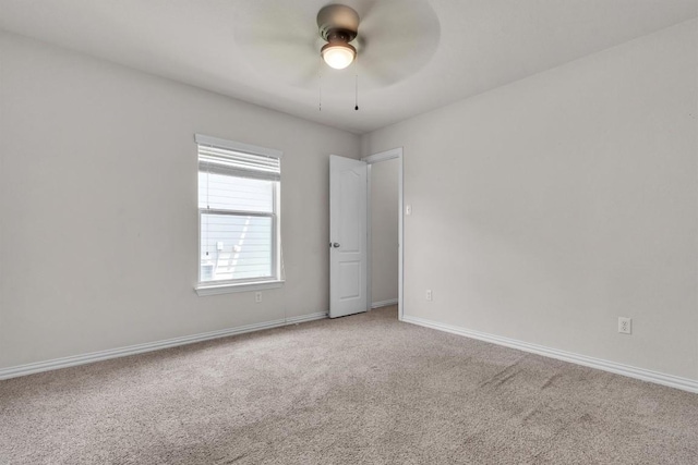204 Chickadee Ln, Leander, TX 78641 - carpeted empty room with ceiling fan and baseboards