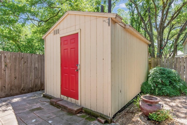 12701 Poquoson Dr, Austin, TX 78727 - view of shed with a fenced backyard