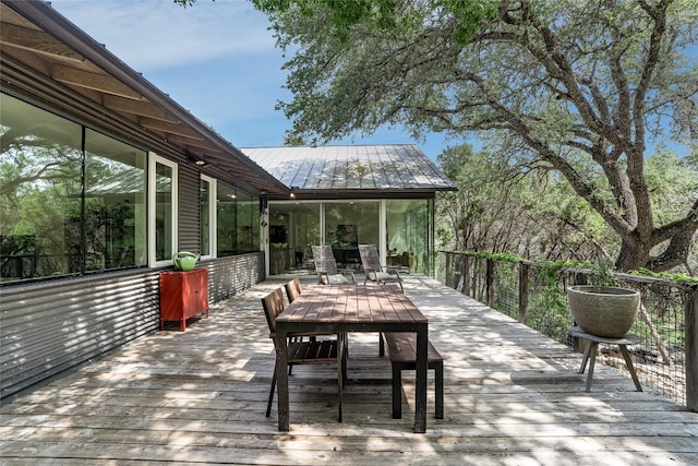 300 Summer Hills Dr, Wimberley, TX 78676 - deck with outdoor dining area