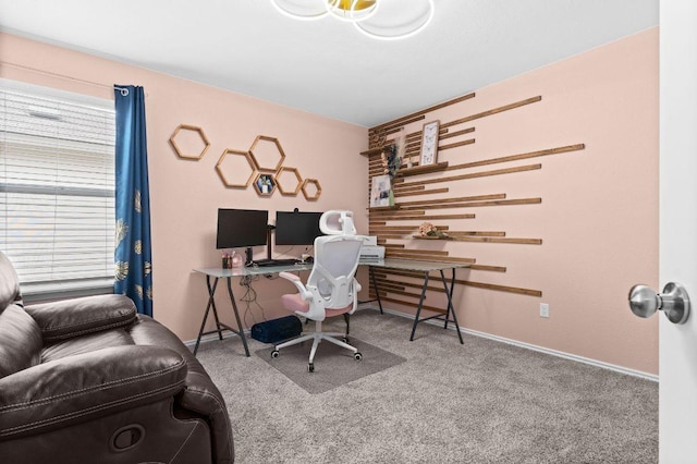 421 Perfect World Loop, Jarrell, TX 76537 - office featuring carpet flooring and baseboards