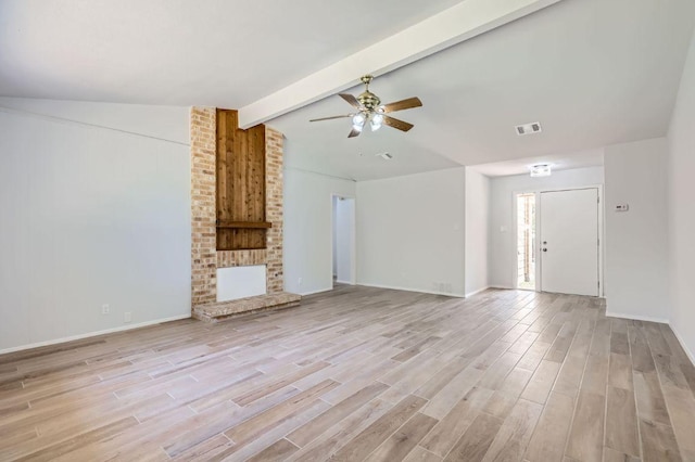 11306 Thorny Brook Trl, Austin, TX 78750 - unfurnished living room featuring ceiling fan, light wood-style floors, and baseboards