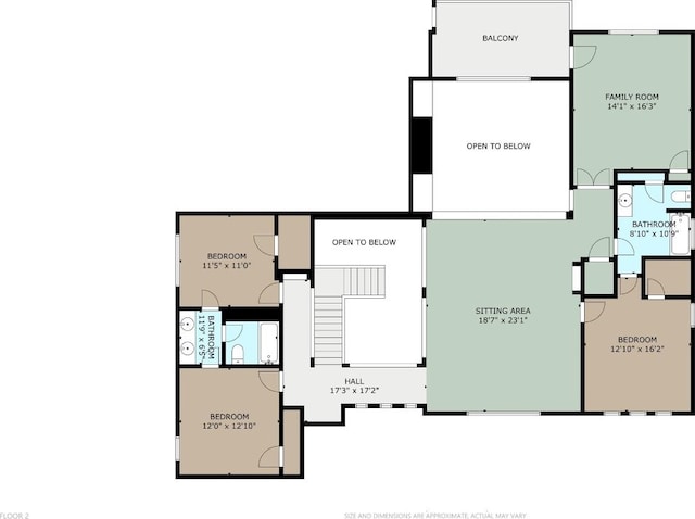 413 Mercer Falls Rd, Lakeway, TX 78738 - floor plan / room layout
