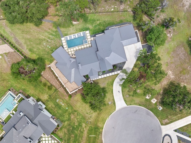 6037 Verandero Ct, Austin, TX 78738 - aerial view of property and surrounding area with a pool