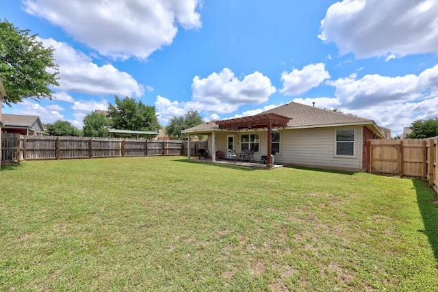 2801 Stirrup Cv, Leander, TX 78641 - back of house with a pergola and a patio area