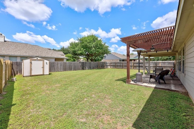 2801 Stirrup Cv, Leander, TX 78641 - view of yard featuring a pergola and a patio area