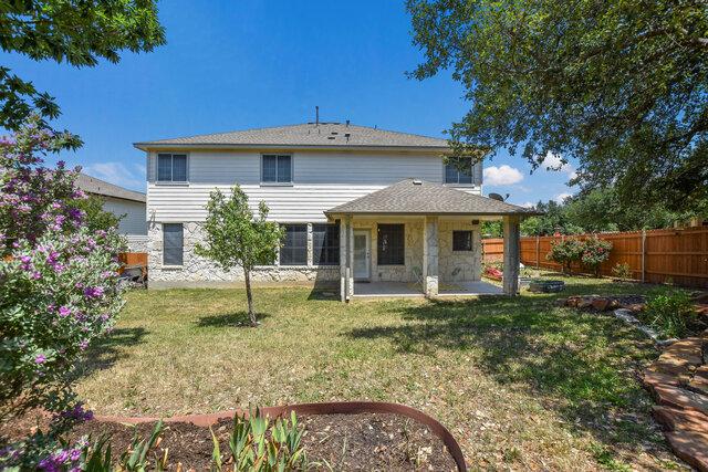 14800 Banbridge Trl, Austin, TX 78717 - back of property with a patio area
