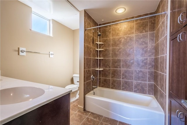 711 W 26th St Unit 703, Austin, TX 78705 - full bath featuring tile patterned floors, toilet, vanity, and shower / bath combination