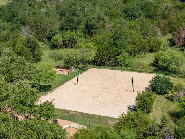 500 Cortona Ln, Georgetown, TX 78628 - view of property's community with volleyball court and a view of trees